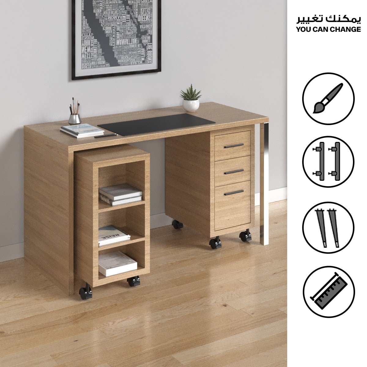 Custom PC Desk with Free Units - Saveit